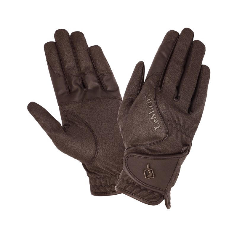Lemieux - Gants d'équitation ultra-fins Close Contact marron | - Ohlala