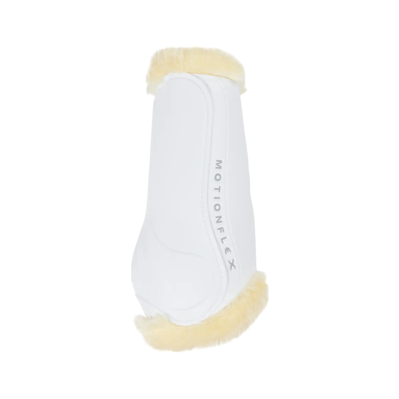 Lemieux - Guêtres de dressage Motionflex avec fourrure blanc/ naturel | - Ohlala