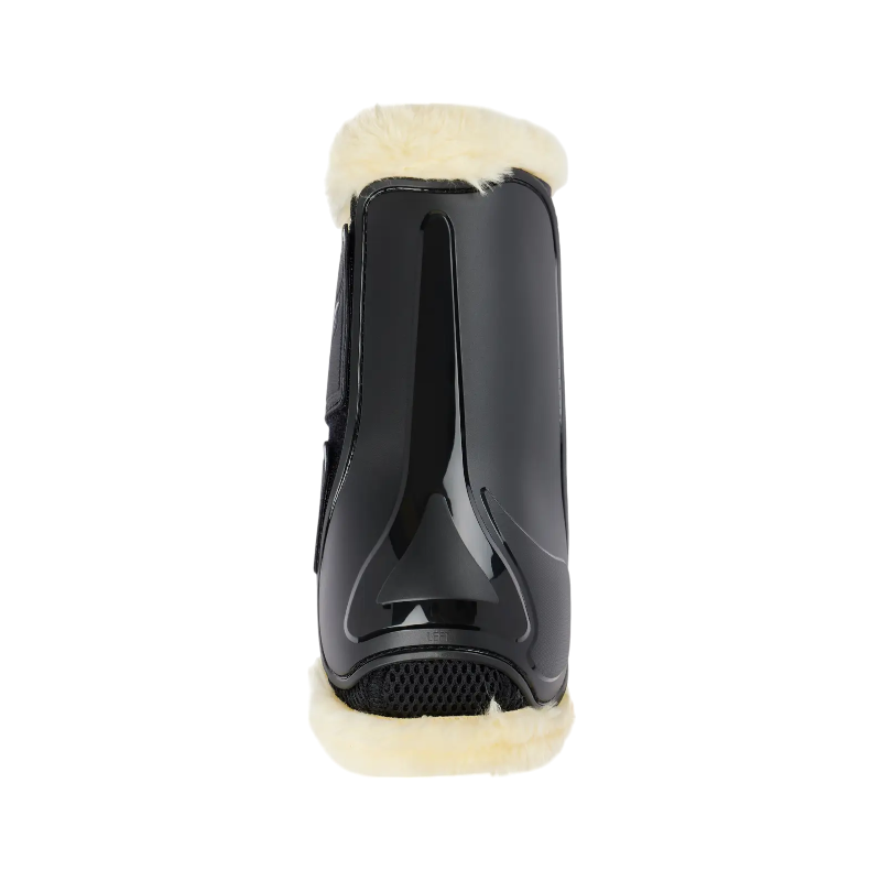 Lemieux - Guêtres de dressage Motionflex avec fourrure noir/ naturel | - Ohlala