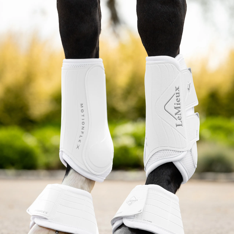 Lemieux - Guêtres fermées de dressage Motionflex blanc | - Ohlala