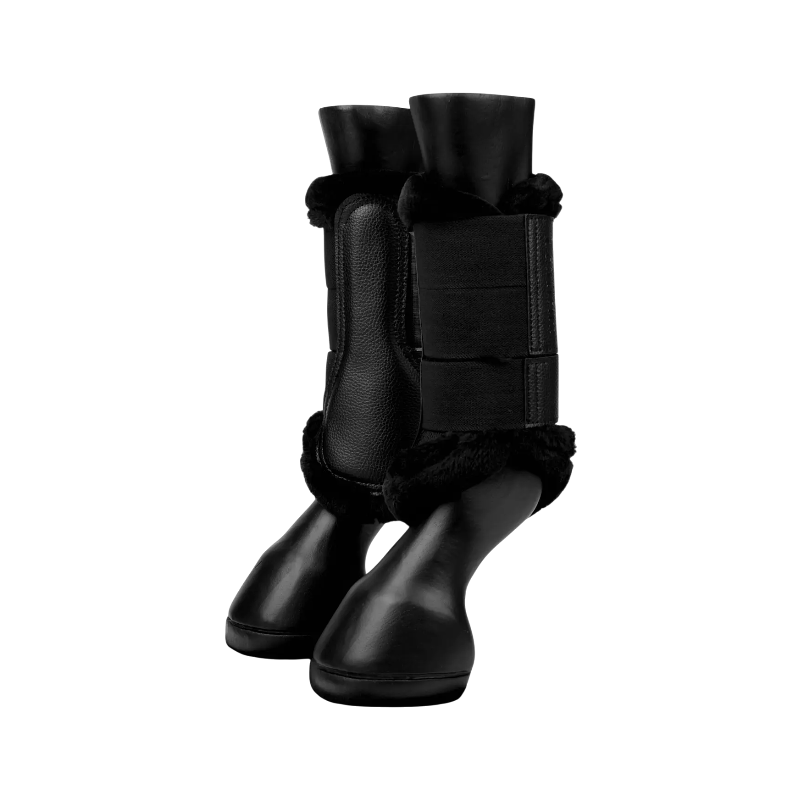 Lemieux - Guêtres fermées souples Mesh Fleece Edged noir | - Ohlala