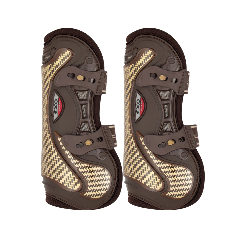 Lemieux - Guêtres ouvertes Exo-Flex marron/ or | - Ohlala