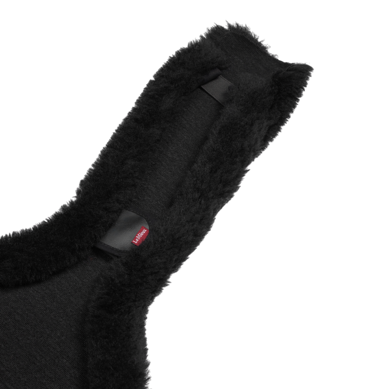 Lemieux - Housse de sangle à bavette longue Anatomic en laine mérinos+ noir | - Ohlala