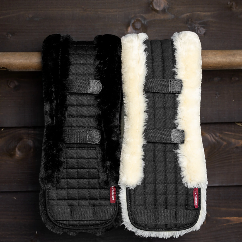 Lemieux - Housse de sangle de dressage Simuwool noir | - Ohlala