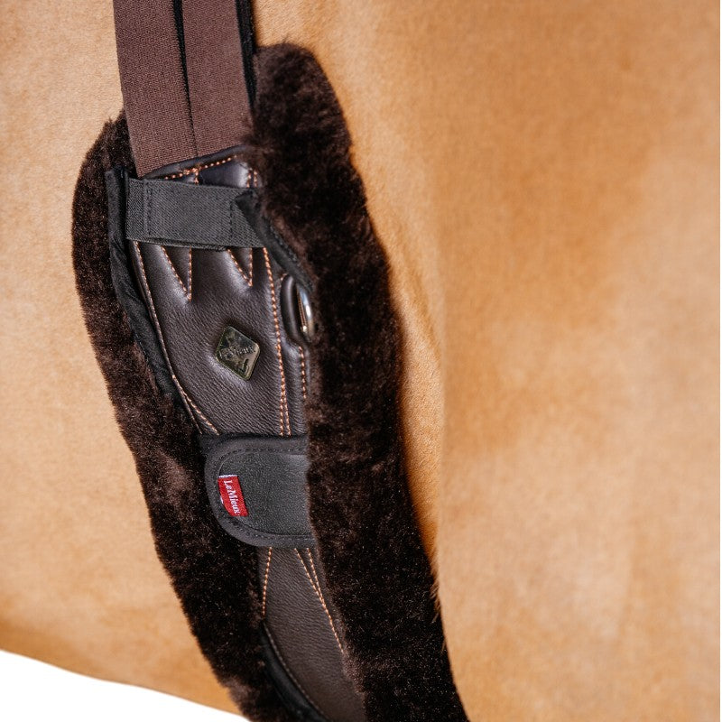 Lemieux - Housse de sangle de saut d’obstacle Anatomic en laine mérinos+ marron | - Ohlala