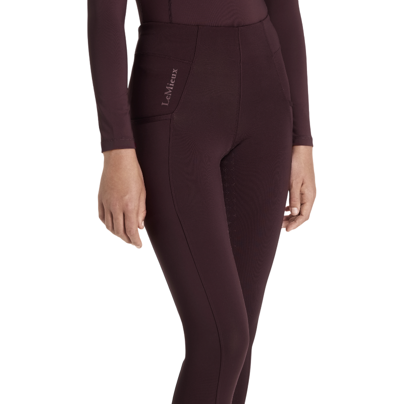 Lemieux - Legging d'équitation Pull-on fille Young Rider Orla damson | - Ohlala