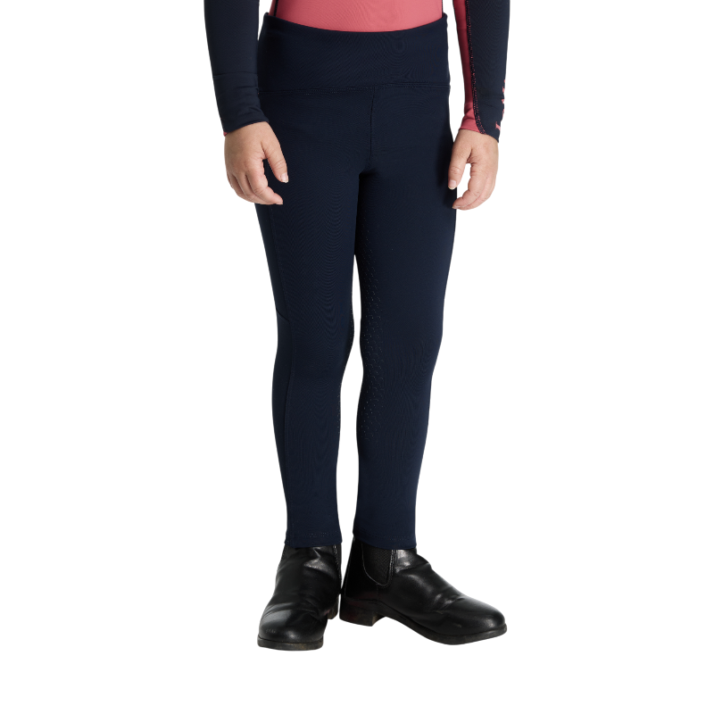 Lemieux - Legging d'équitation fille Pull-on brossé Nora Mini marine | - Ohlala