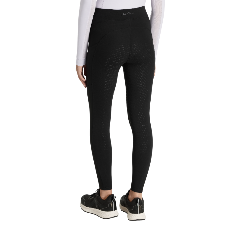 Lemieux - Legging d'équitation fille Pull-on brossé Young Rider Nell noir | - Ohlala