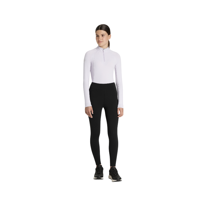 Lemieux - Legging d'équitation fille Pull-on brossé Young Rider Nell noir | - Ohlala