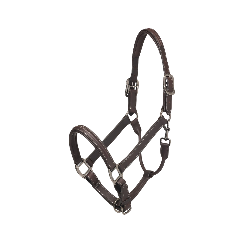 Lemieux - Licol surpiqué Stitched havane | - Ohlala