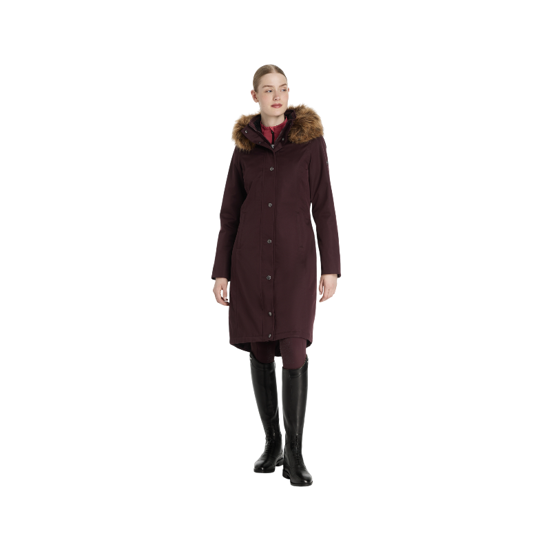 LeMieux - Manteau d’équitation imperméable long femme Anya damson | - Ohlala