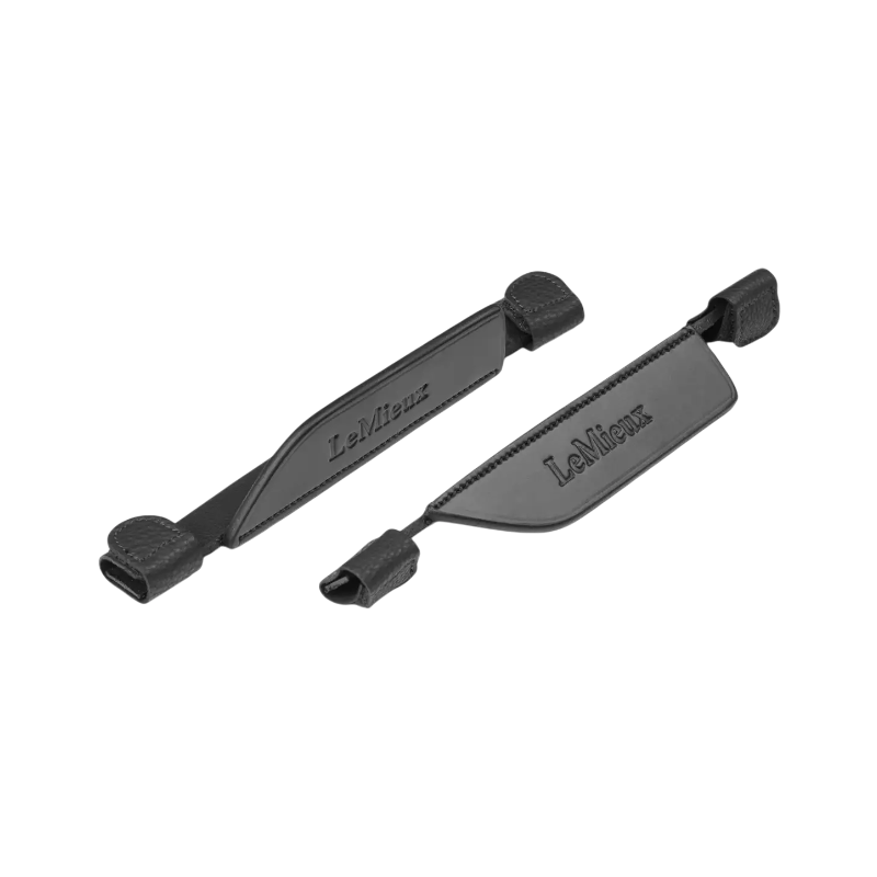 Lemieux - Œillères de bridon en cuir noir | - Ohlala