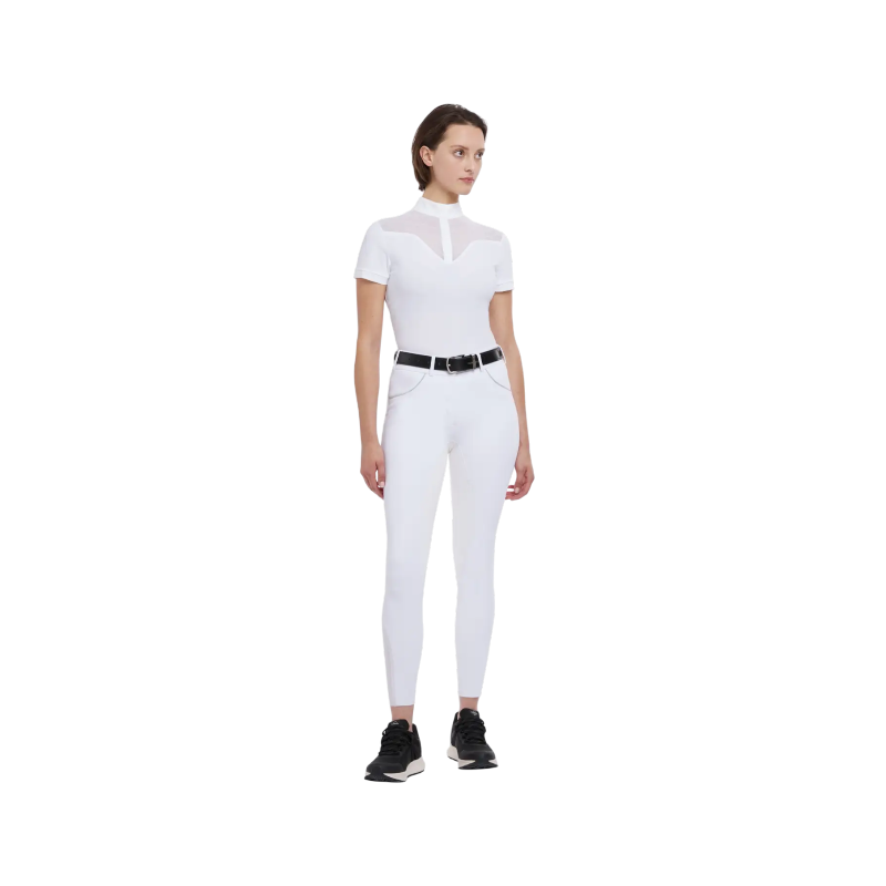 Lemieux - Pantalon d'équitation femme assise en suédine Victoria blanc | - Ohlala