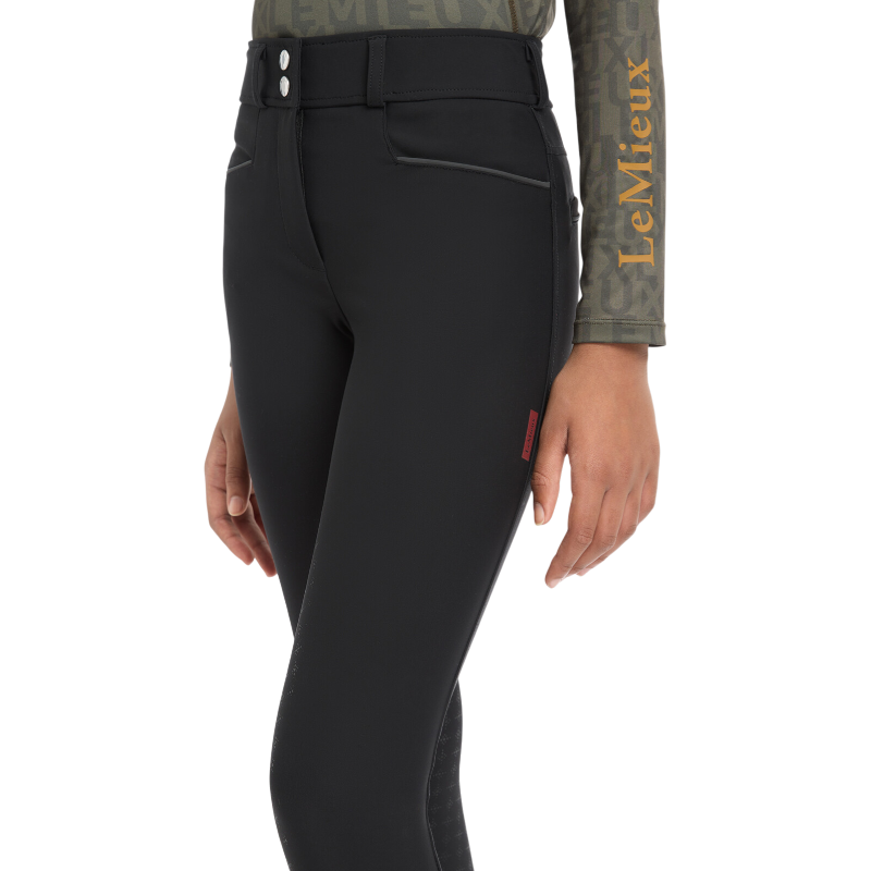 Lemieux - Pantalon d'équitation fille Young Rider Izzy Full noir | - Ohlala