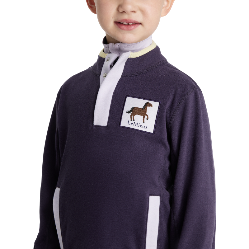 Lemieux - Polaire à boutons-pressions enfant Mini Mae juniper | - Ohlala
