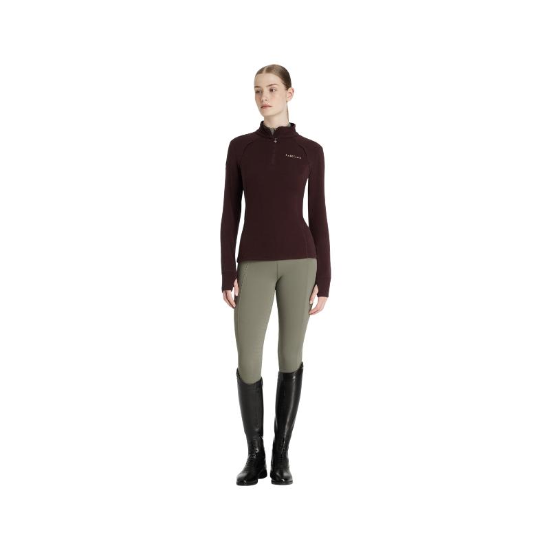 Lemieux - Polaire à col zippé femme Frances damson | - Ohlala