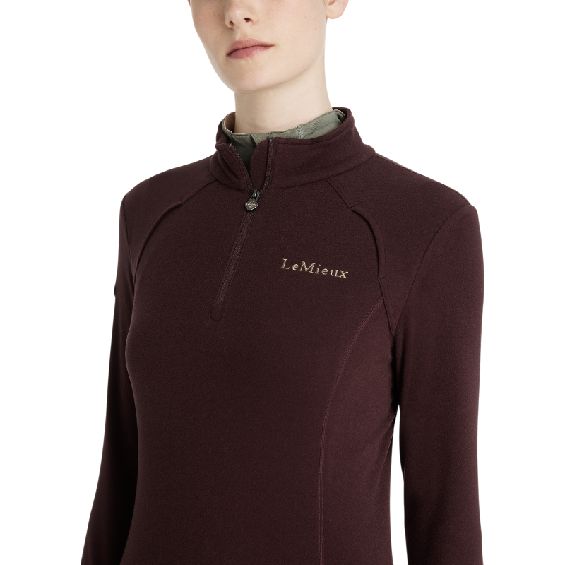 Lemieux - Polaire à col zippé femme Frances damson | - Ohlala