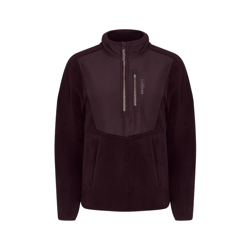 LeMieux - Polaire bi-matière col zippé femme Clara damson | - Ohlala