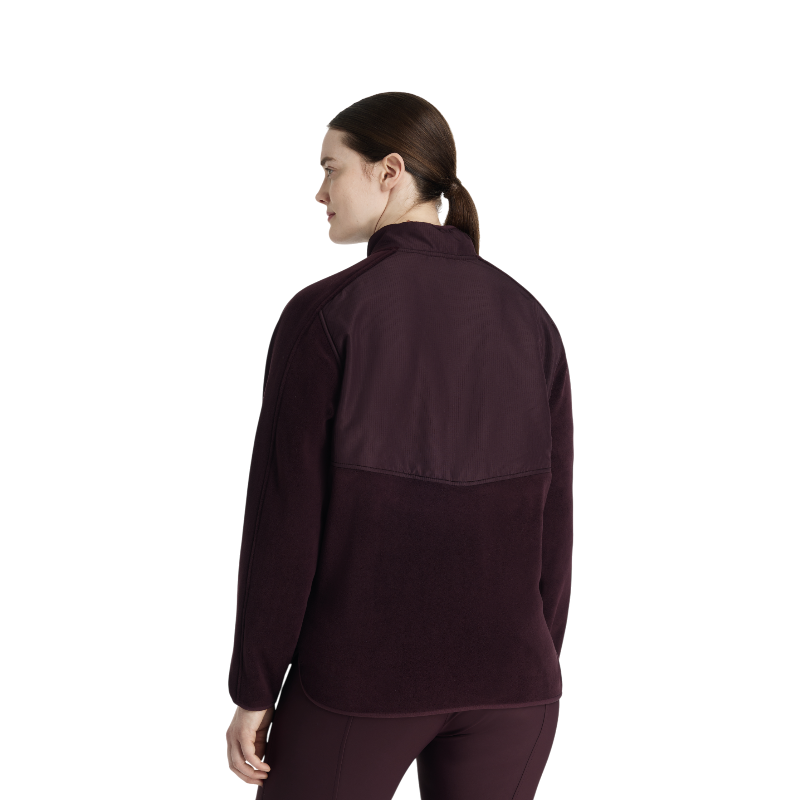 LeMieux - Polaire bi-matière col zippé femme Clara damson | - Ohlala