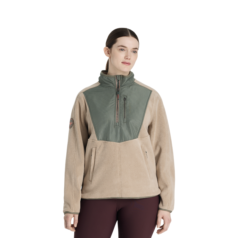 LeMieux - Polaire bi-matière col zippé femme Clara rosemary | - Ohlala