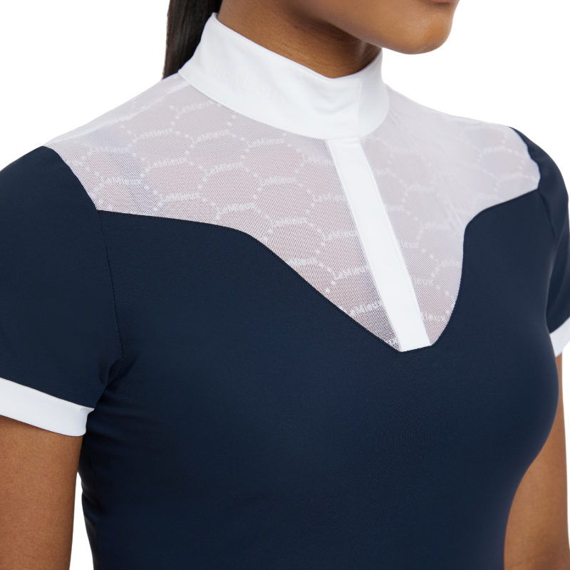 Lemieux - Polo de concours manches courtes femme Emily marine | - Ohlala