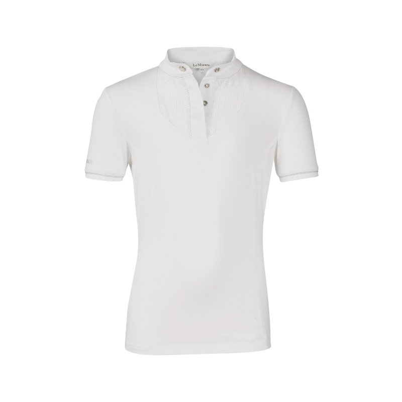 Lemieux - Polo de concours manches courtes junior Young Rider Belle blanc | - Ohlala