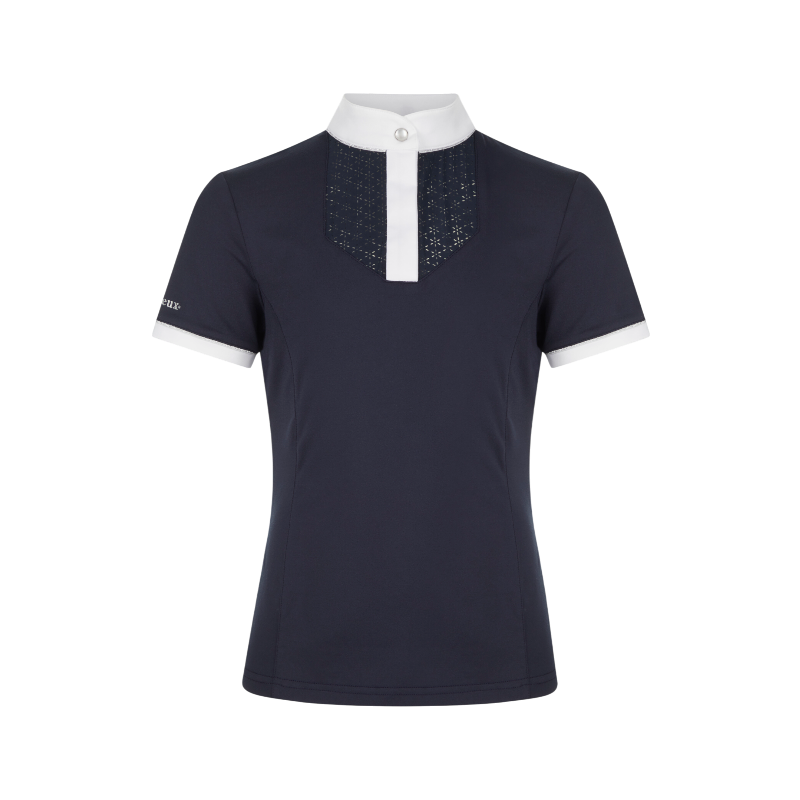 Lemieux - Polo de concours manches courtes junior Young Rider Belle marine | - Ohlala