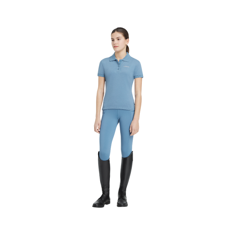 Lemieux - Polo enfant Classique Junior Young Rider Ice blue | - Ohlala