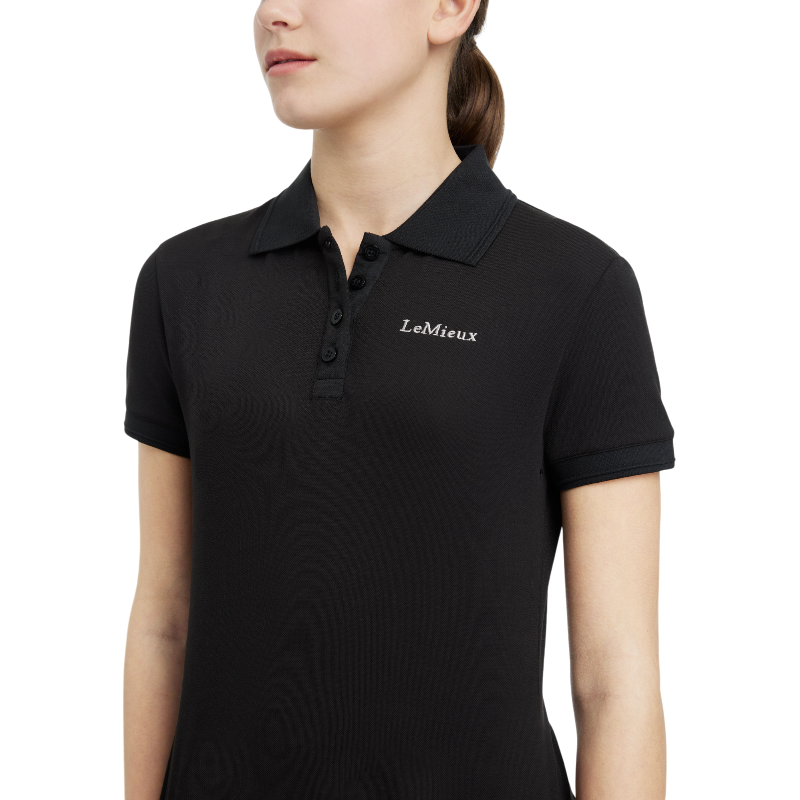 Lemieux - Polo enfant Classique Junior Young Rider noir | - Ohlala