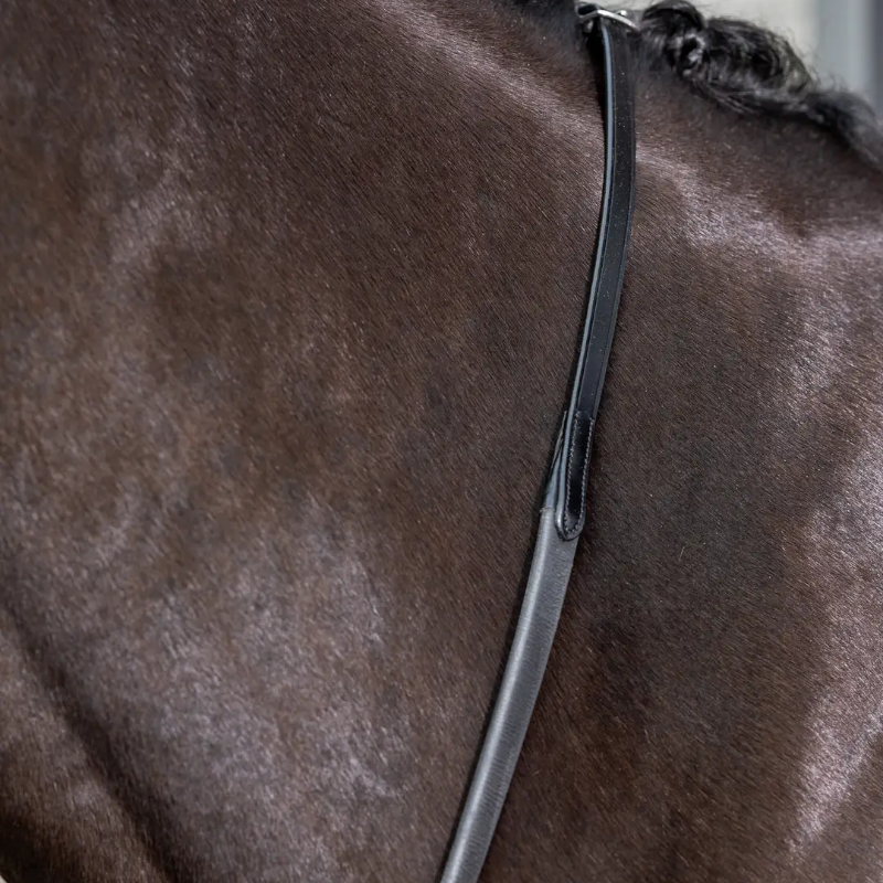 Lemieux - Rênes caoutchouc Kris Extreme noir | - Ohlala