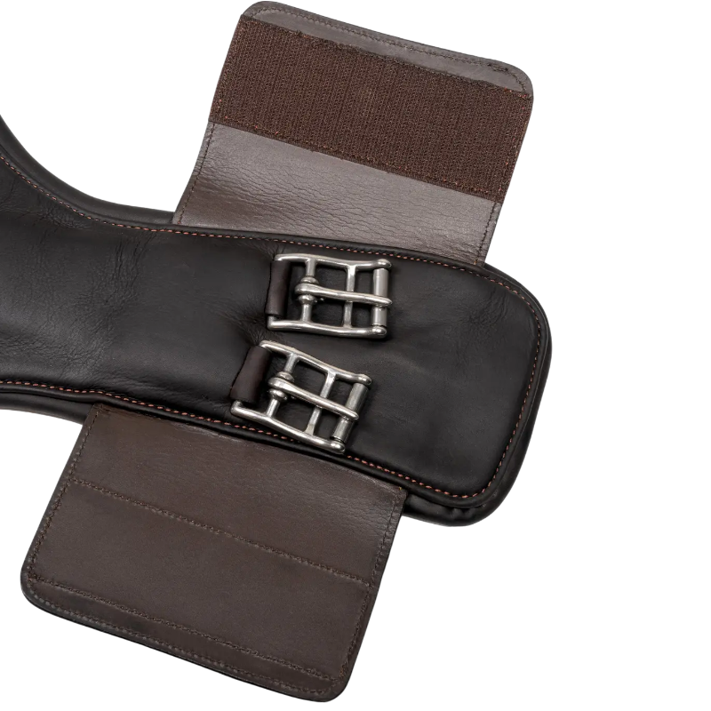 Lemieux - Sangle bavette courte Gel-Tek Anatomic marron | - Ohlala