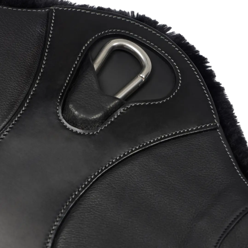 Lemieux - Sangle bavette doublure laine synthétique Arika noir | - Ohlala