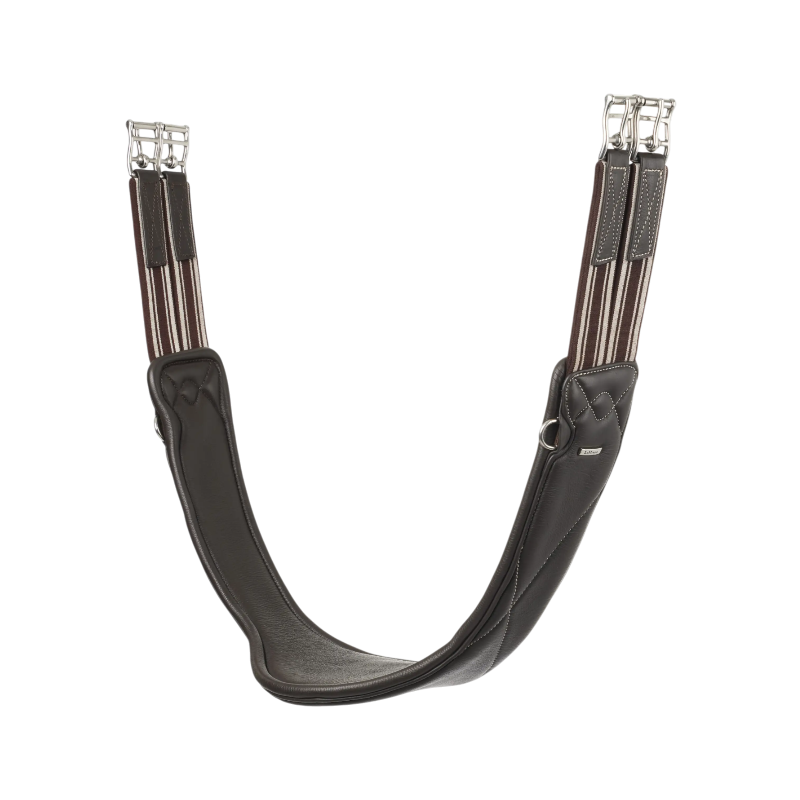 Lemieux - Sangle longue en cuir Arika marron | - Ohlala