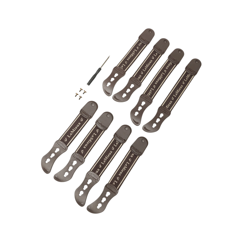 Lemieux - Sangles de rechange pour protège paturons Exo-Flex marron | - Ohlala