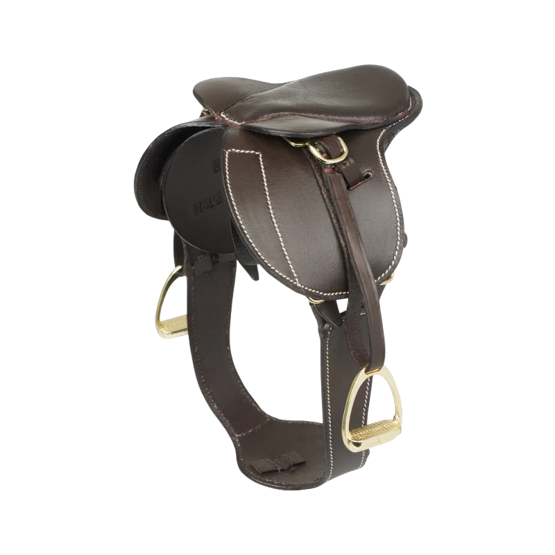Lemieux - Selle avec sangle bavette pour Toy Pony Jump marron | - Ohlala