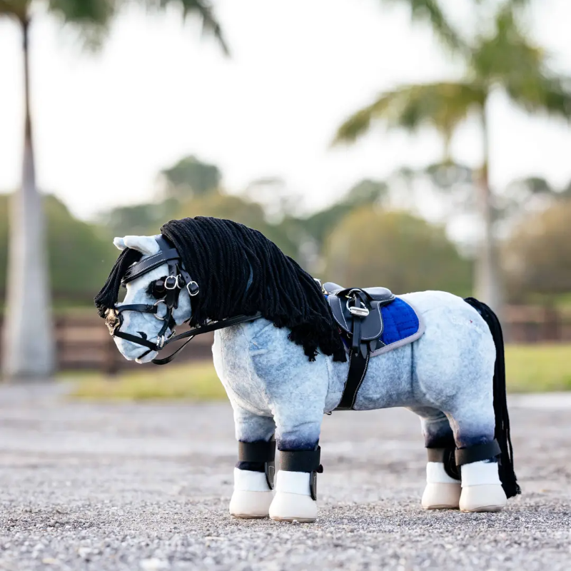 Lemieux - Selle avec sangle bavette pour Toy Pony Jump noir | - Ohlala