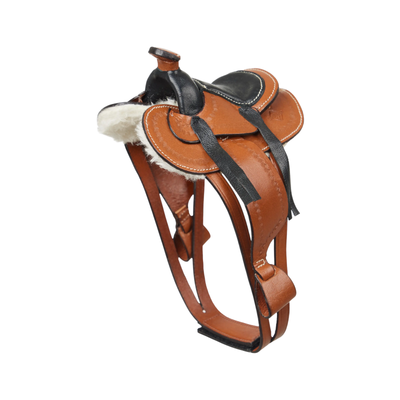 Lemieux - Selle western pour Toy Pony tan | - Ohlala