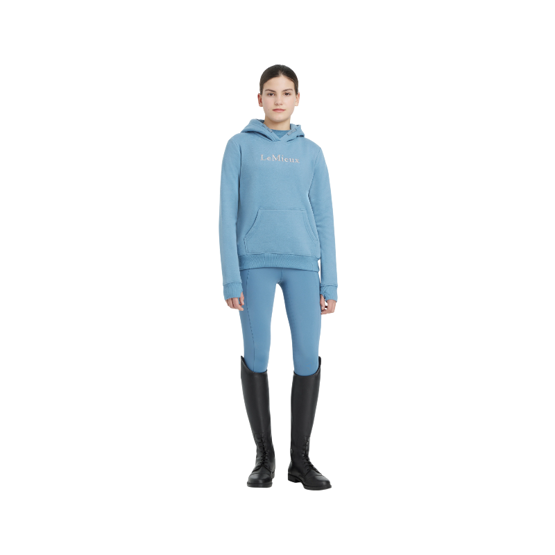 Lemieux - Sweat à capuche enfant Classique Junior Young Rider Ice blue | - Ohlala
