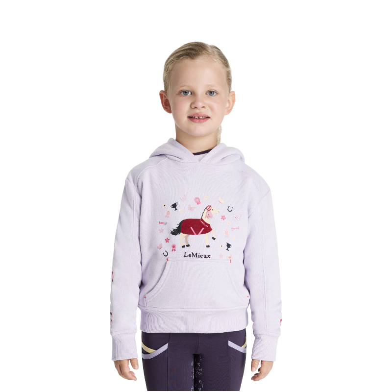 Lemieux - Sweat à capuche enfant Mini Romi lilac | - Ohlala