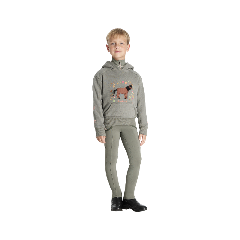 Lemieux - Sweat à capuche enfant Mini Romi rosemary | - Ohlala
