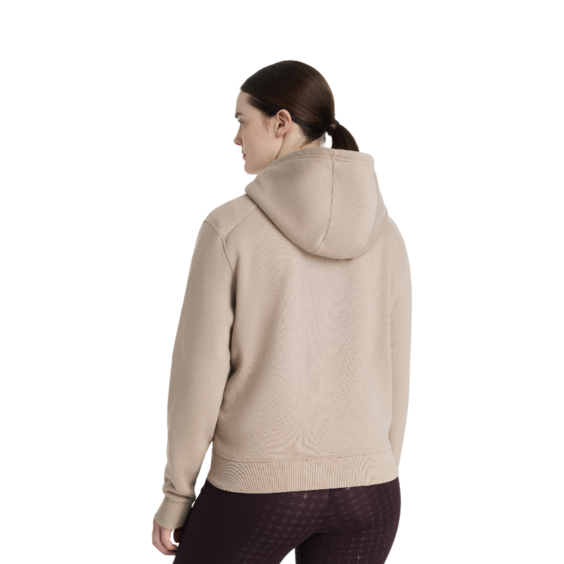 Lemieux - Sweat à capuche femme demi-zippé Henrietta almond | - Ohlala