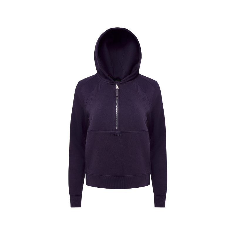 Lemieux - Sweat à capuche femme demi-zippé Henrietta juniper | - Ohlala