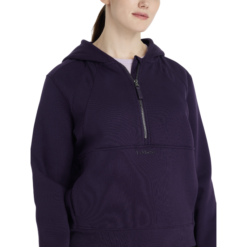 Lemieux - Sweat à capuche femme demi-zippé Henrietta juniper | - Ohlala