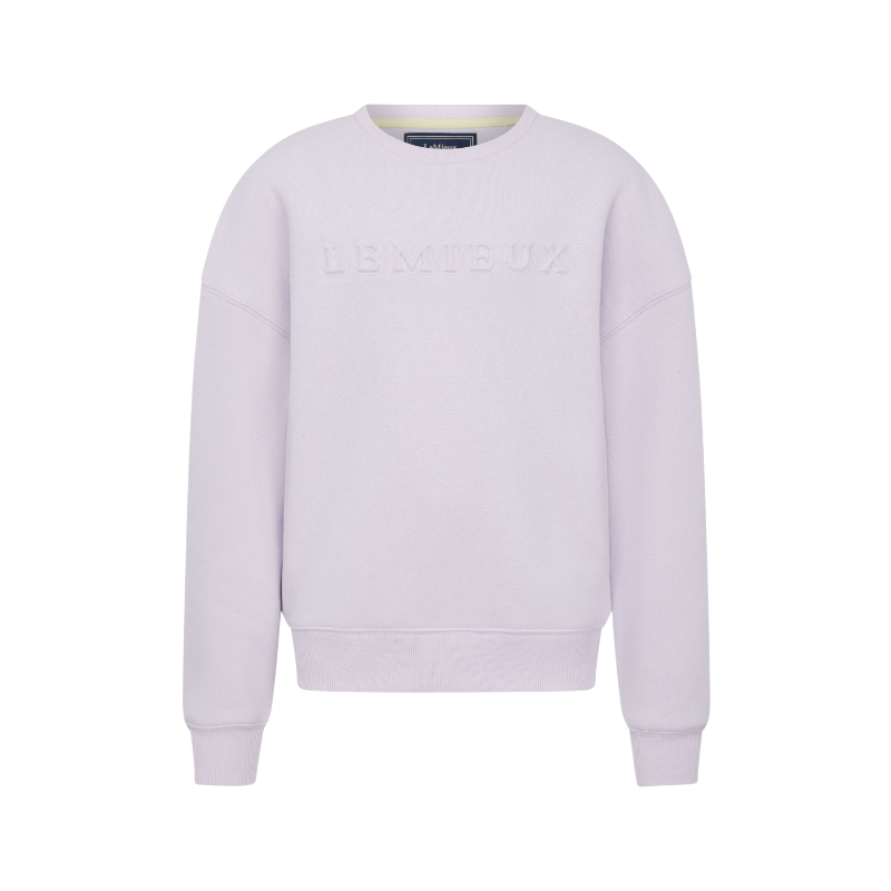 Lemieux - Sweat à col rond enfant Young Rider Carmen lilac | - Ohlala