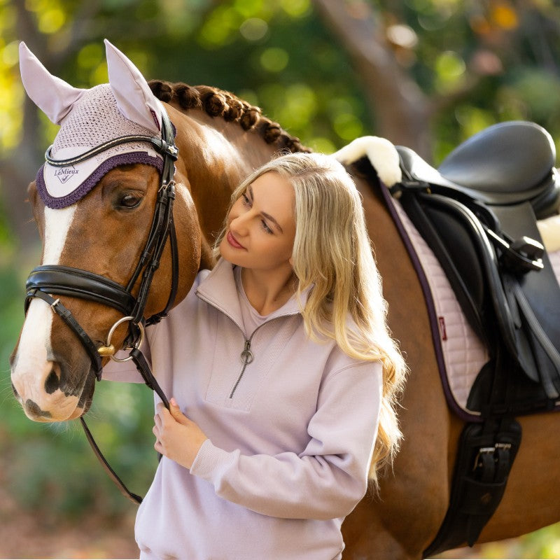 LeMieux - Sweat col zippé femme Keira lilac | - Ohlala