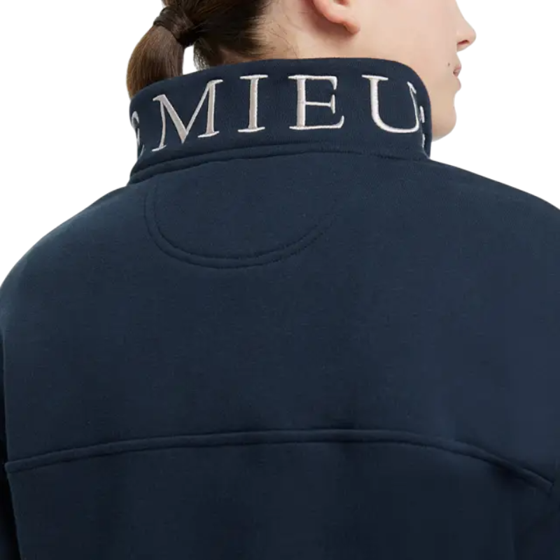 Lemieux - Sweat shirt col zippé enfant Young Rider Kate marine | - Ohlala