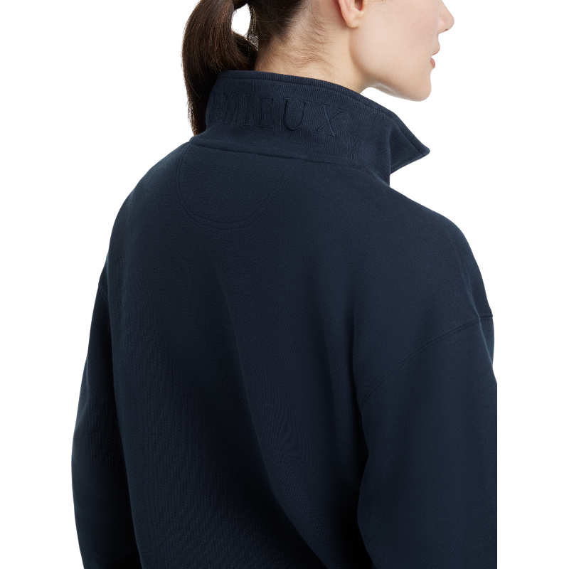 Lemieux - Sweatshirt femme col zippé Keira marine | - Ohlala