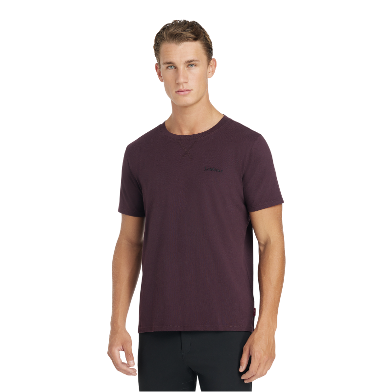 Lemieux - T-shirt manches courtes homme damson | - Ohlala