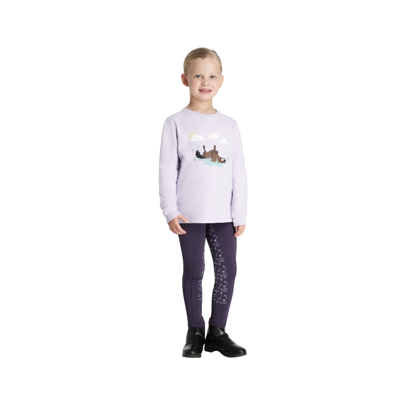 Lemieux - T-shirt manches longues enfant Mini Poppy lilac | - Ohlala