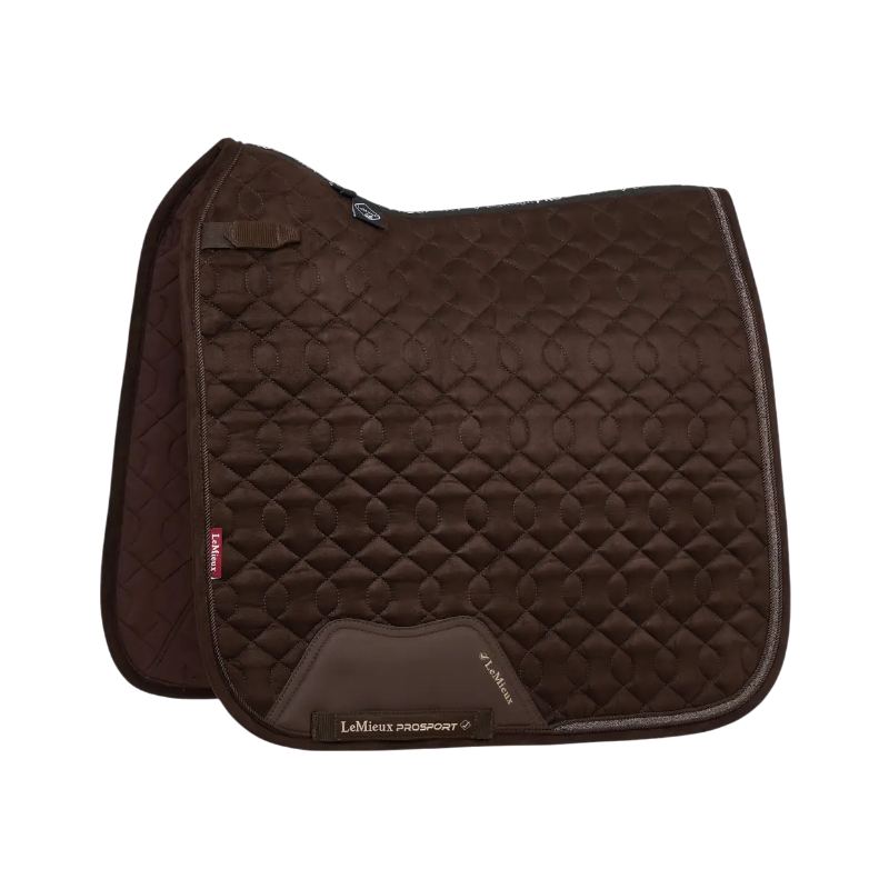 Lemieux - Tapis de dressage Crystal Suede Square marron | - Ohlala